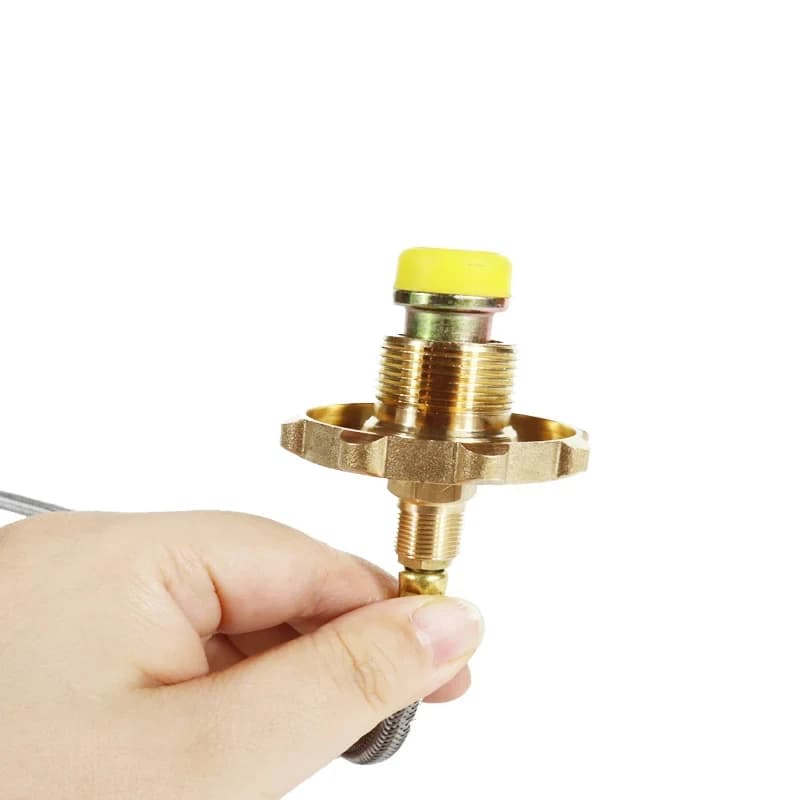 Outdoor Camping Stove Burner Flat Gas Canister Flamethrower Adapter Propane Gas Connection Head Transformer for Gas Stove - 6