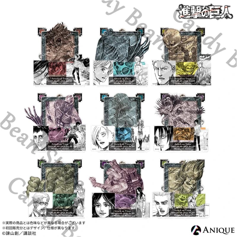 هجوم رسمي على تيتان آني ليونهارت راينر براون أرمين أليرت زي تنكري أكريليك لافتة واقفة شخصية كرتونية حامل هدية - 2