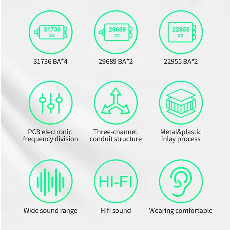 KZ AS16 Pro In Ear Wired Earphones 16BA Balanced Armature HIFI Bass Monitor Headphones  Noise Cancelling Earbuds Sport Headset - 4