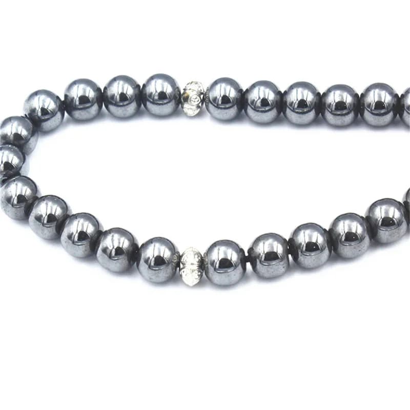 سبحة من حجر الهيماتيت الطبيعي، تحسن الدورة الدموية، مسبحة 33 حبة، سوار إسلامي، هدية إسلامية، مجوهرات تركية - 6