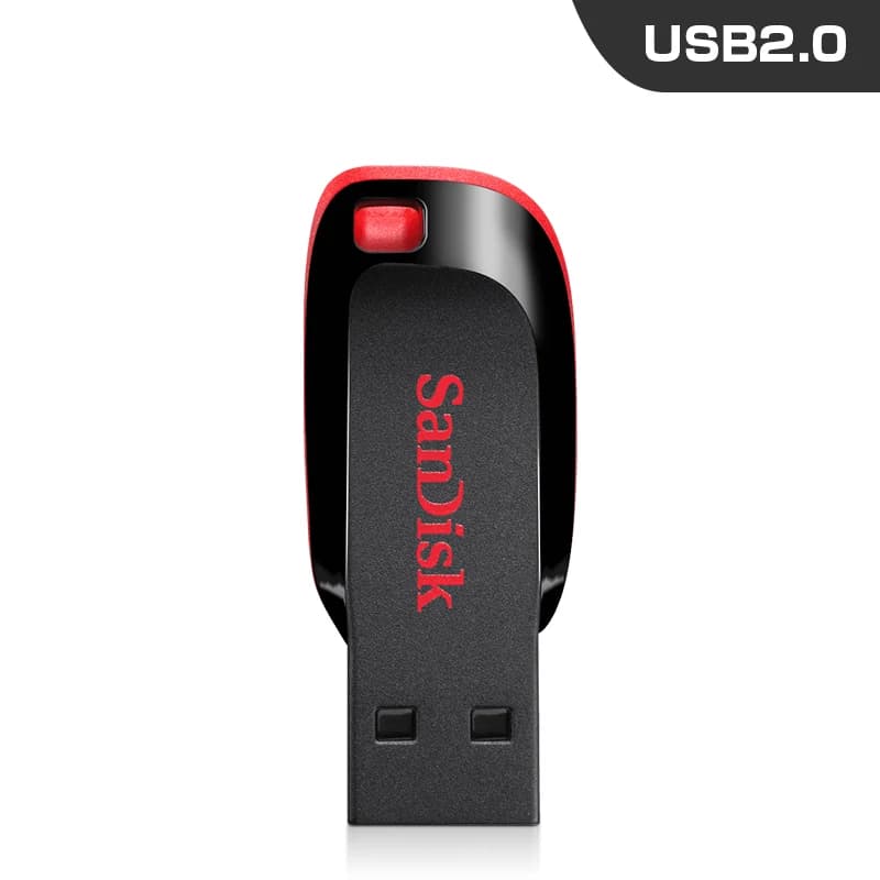 محرك أقراص فلاش USB من Sandisk طراز CZ50 بسعات 32 جيجابايت و64 جيجابايت و128 جيجابايت و16 جيجابايت USB 2.0 قرص فلاش صغير - 2