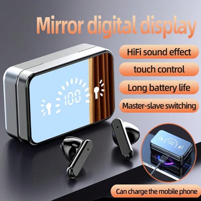 سماعات أذن لاسلكية TWS S20 مع التحكم باللمس - متوافقة مع Bluetooth 5.3