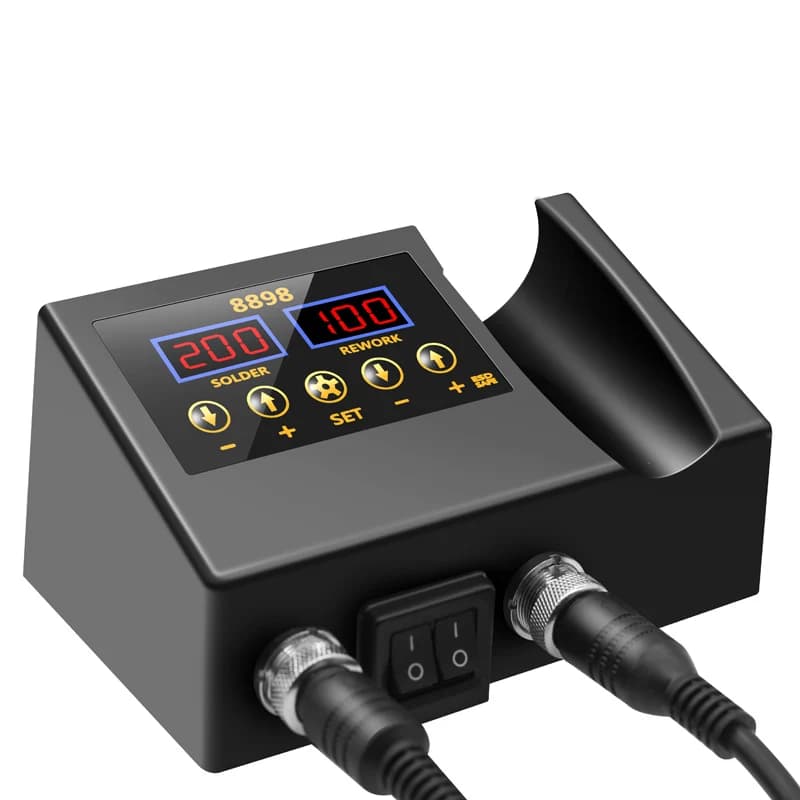 8898 Soldering Station Portable Digital Hot Air Gun BGA Rework Solder Station Hot Air Blower Heat Gun Desoldering VS 8586D 8586 - 4