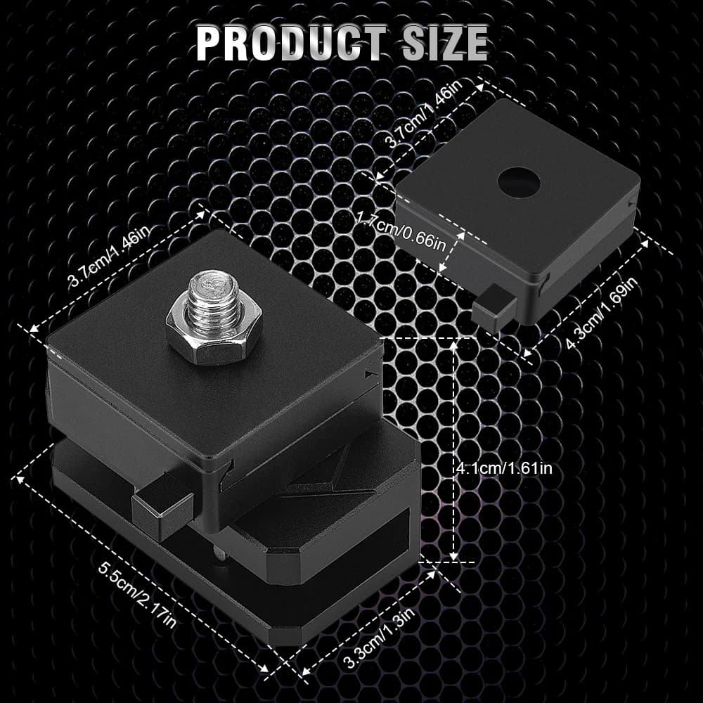 مجموعة لوحة تحرير حامل تثبيت سريع عالمية حامل تثبيت إضاءة عمل غطاء المحرك لبيك أب SUV سيارات للطرق الوعرة 4X4 4WD - 6