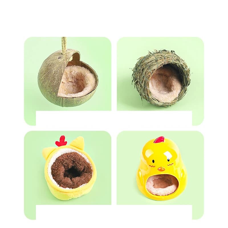 Small Pet Nest Hamster Nest Mat Arctic Velvet Warm Cotton Nest Pad Hamster Hedgehog Dragon Cat Rabbit Pet Mat Guinea Pig Cage - 2