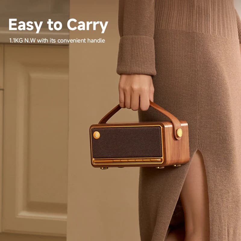 سماعة بلوتوث محمولة إديفيير إم بي 330 بلوتوث إصدار 6.0 صوت عالي الدقة مدخل يو إس بي-سي وبطاقة تي إف اقتران ستيريو 40 واط آر إم إس وقت تشغيل 19 ساعة - 6