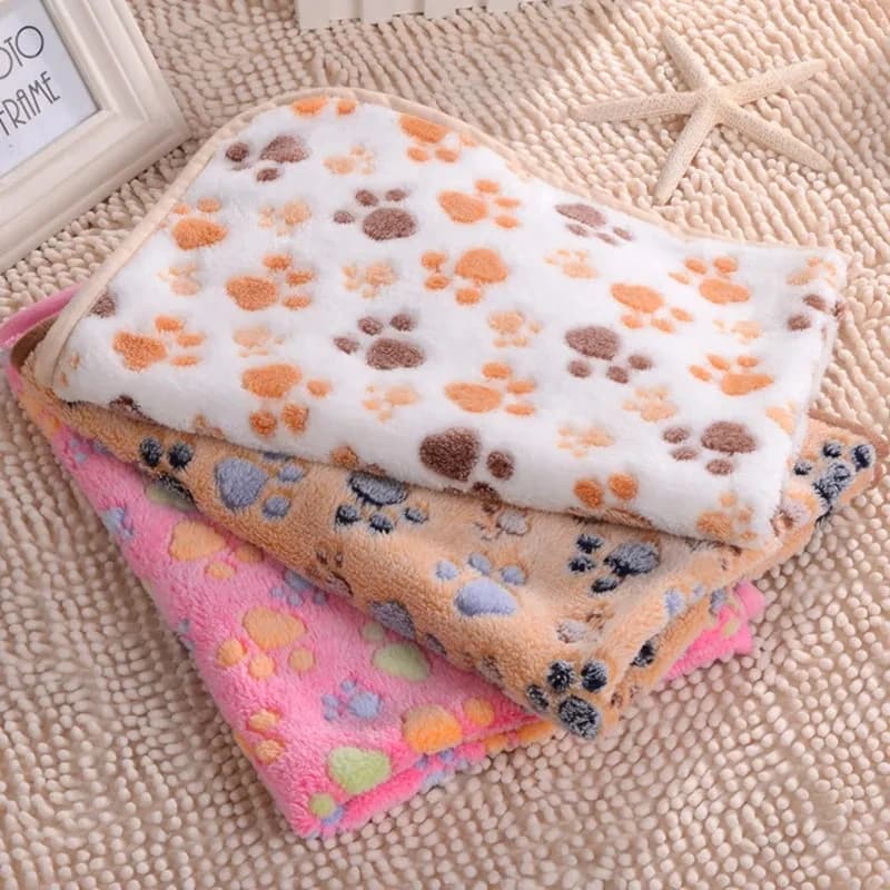 Cute Warm Pet Bed Mat Cover Towel 3 Sizes Handcrafted Cat Dog Fleece Soft Blanket for Small Medium Large dogs Puppy Pet Supplies - 3