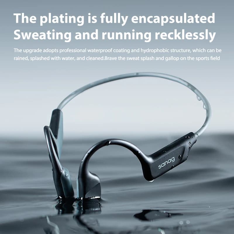 Sanag B22s Bone Conduction Earphone 16Hours Playtime IPX5 Waterproof Bluetooth5.3 Dynamic Spatial Sound Field Headphones - 6