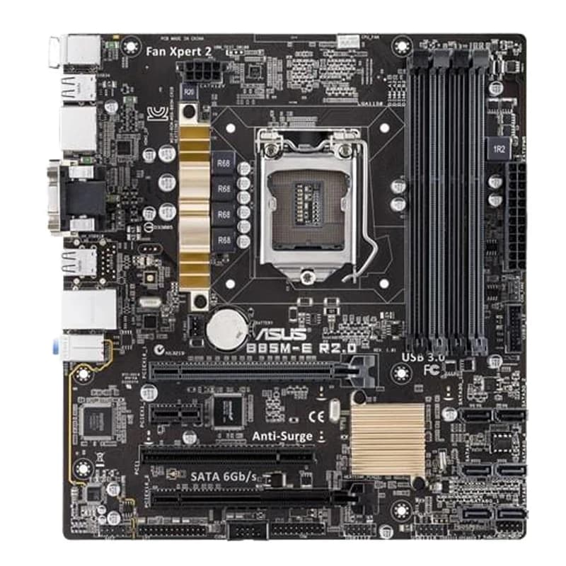 ASUS B85M-E R2.0 DESKTOP COMPUTER MOTHERBOARD,1150 SOCKET,DDR3,M-ATX,B85,HDMI,DP,VGA,DVI - 3