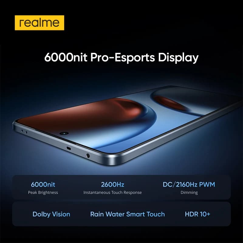 realme GT 7 5G Smartphone Dimensity 9400e Chipset 7000mAh Battery 120W Charge 6.78" 120Hz AMOLED Display 50MP Sony OIS Camera - 6