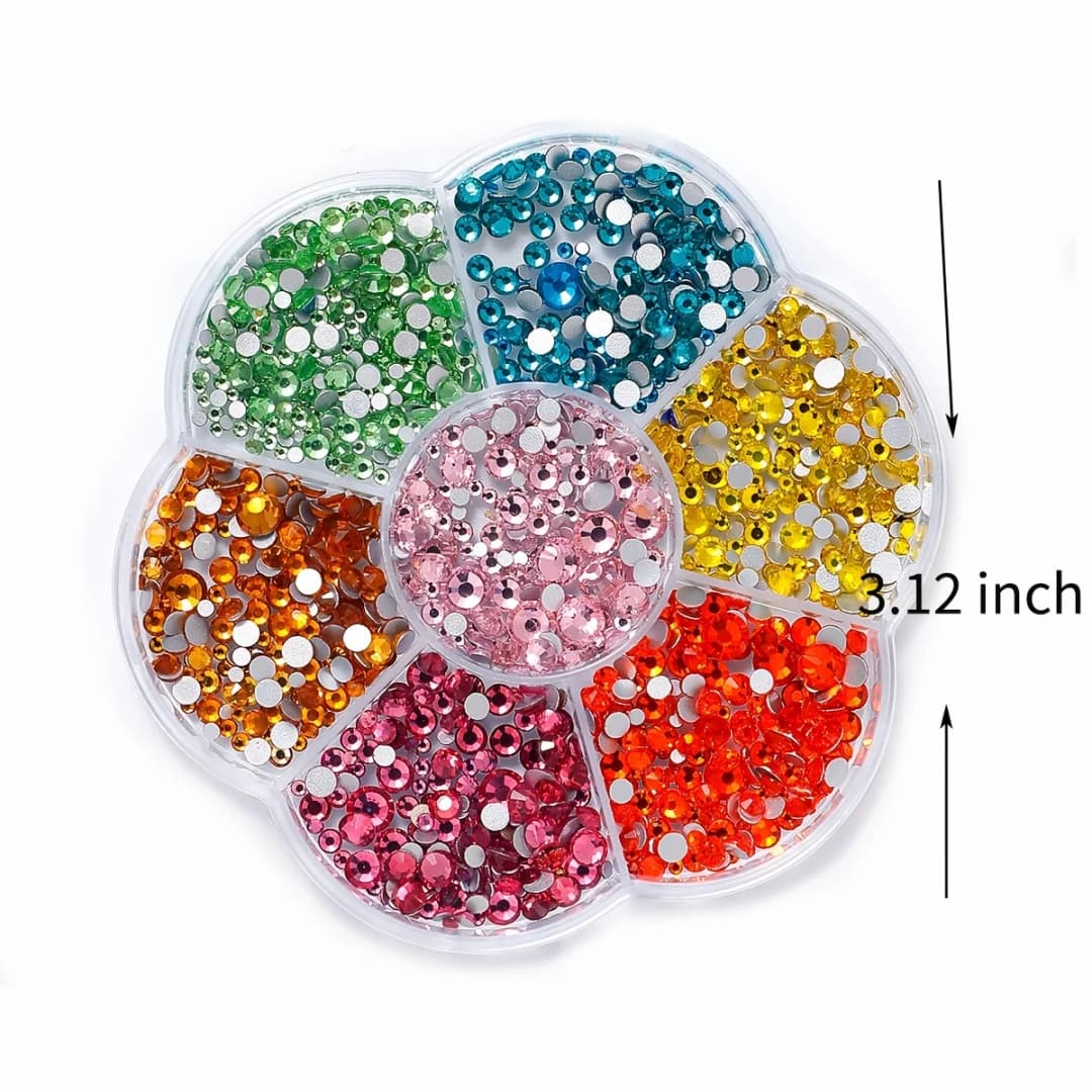 SS4-SS20 Multi-size Red Blue Crystal Nail Rhinestones Flatback Crystal Clear Diamond Gems DIY Nail Art Decorations Strass Stones - 6