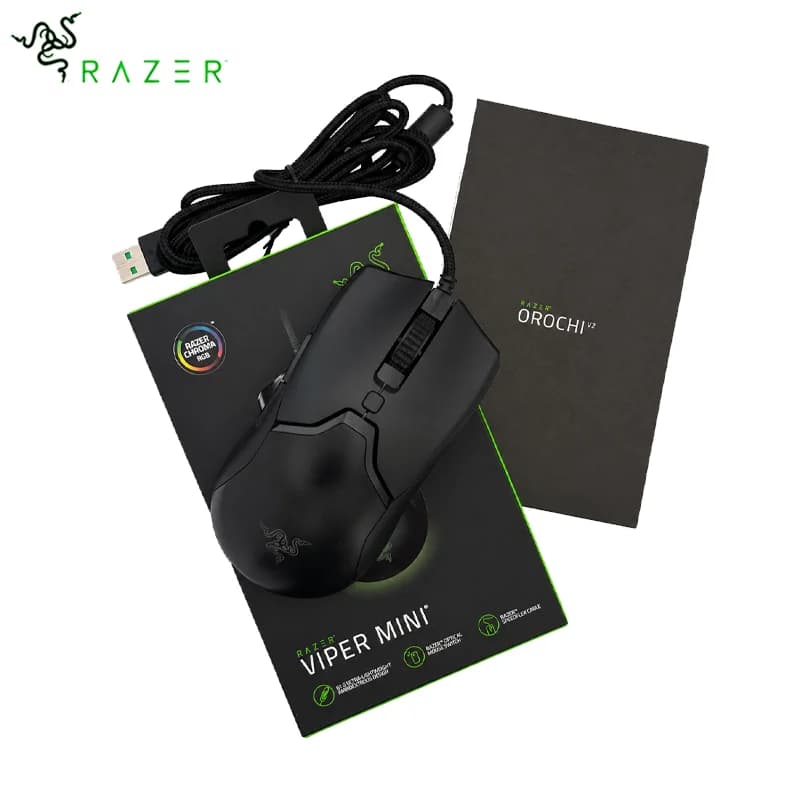 ماوس ألعاب Razer Viper Mini بتصميم خفيف للغاية، إضاءة RGB CHROMA، مستشعر بصري 8500 DPI، مخصص للاعبين - 3