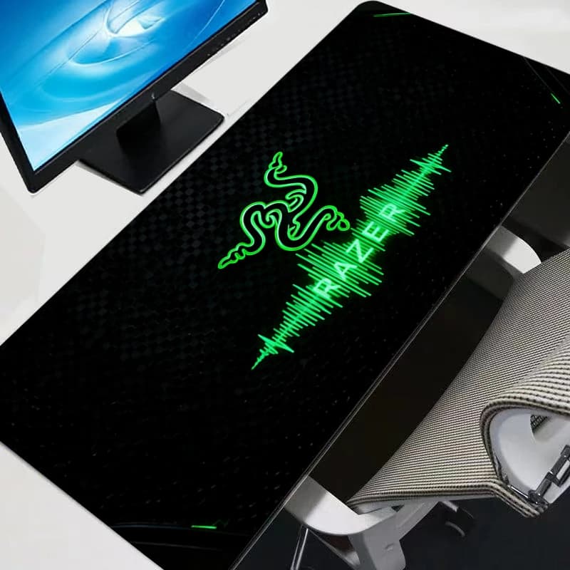 Mousepad Gamer Computer Accessories Keyboard Pad Razer Logo Table Mat Soft Mouse Pad Company Gaming Laptop Desk Accessory PC Mat - 6