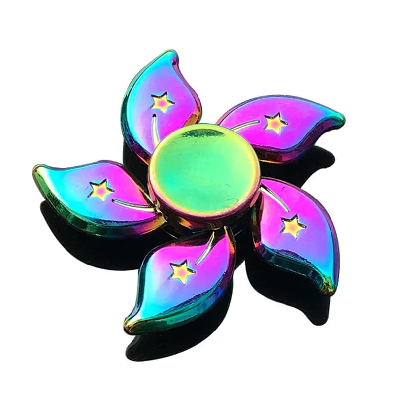 28 styles Fidget Decompression Toy Spinner Finger Spinner Metal Rainbow Color Alloy Metal Anti-Anxiety Toy For Kids Adults Gifts - 6
