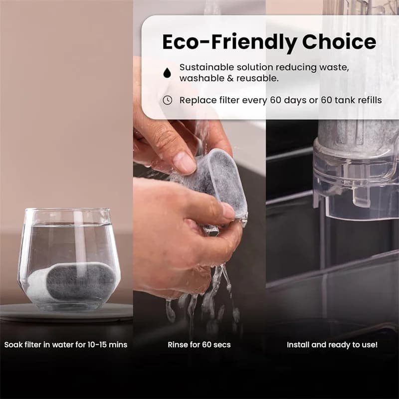 6pcs Charcoal Water Filters For NINJA Luxe Cafe ES601 ES655 ES701 Coffee Machines Charcoal Water FilterS Coffee Accessories - 5