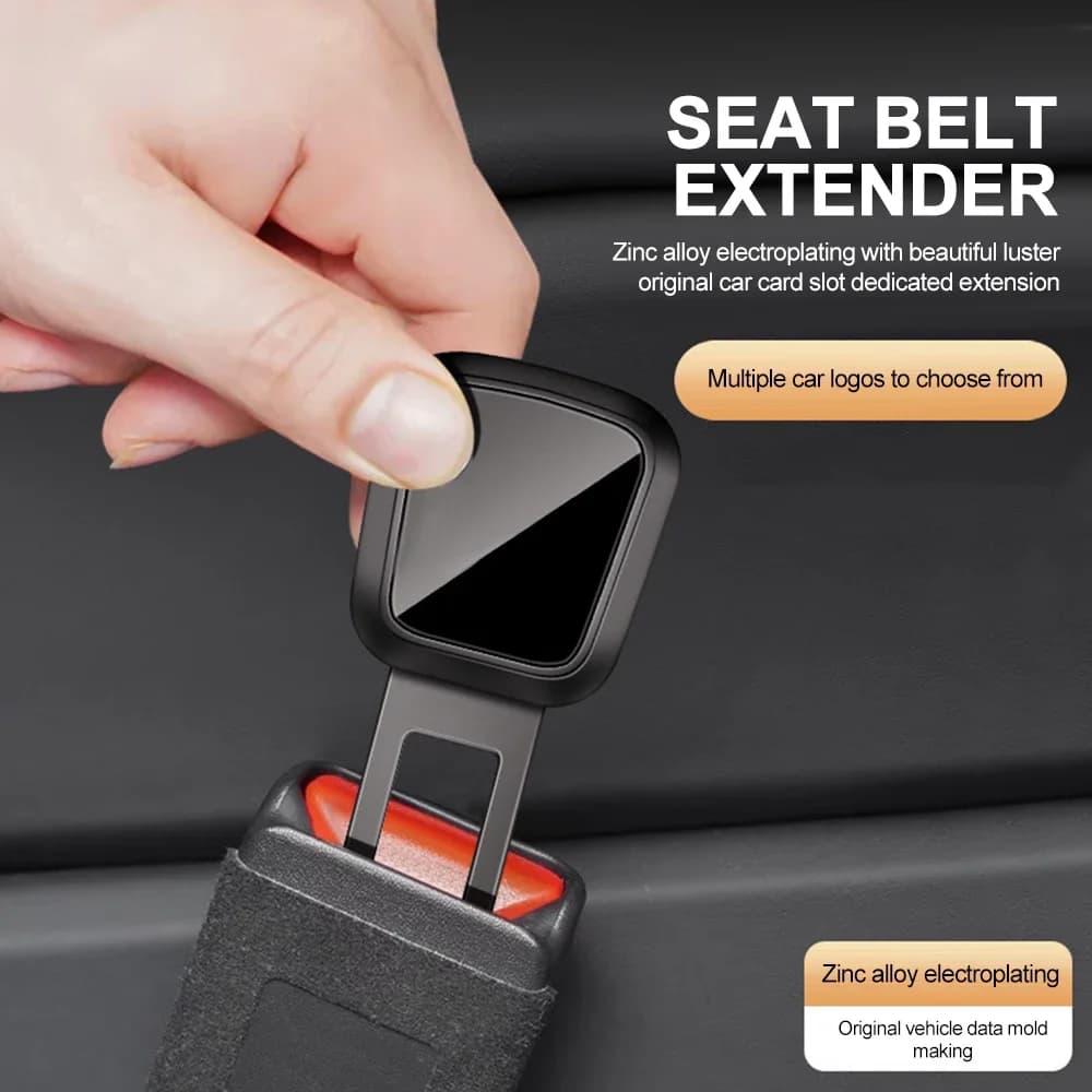 1/2pcs Car Vehicle Seat Belt Extension Extender Strap Safety Lock Buckle Plug Clip for Honda BMW Peugeot Hyundai Jeep Mazda Audi - 2