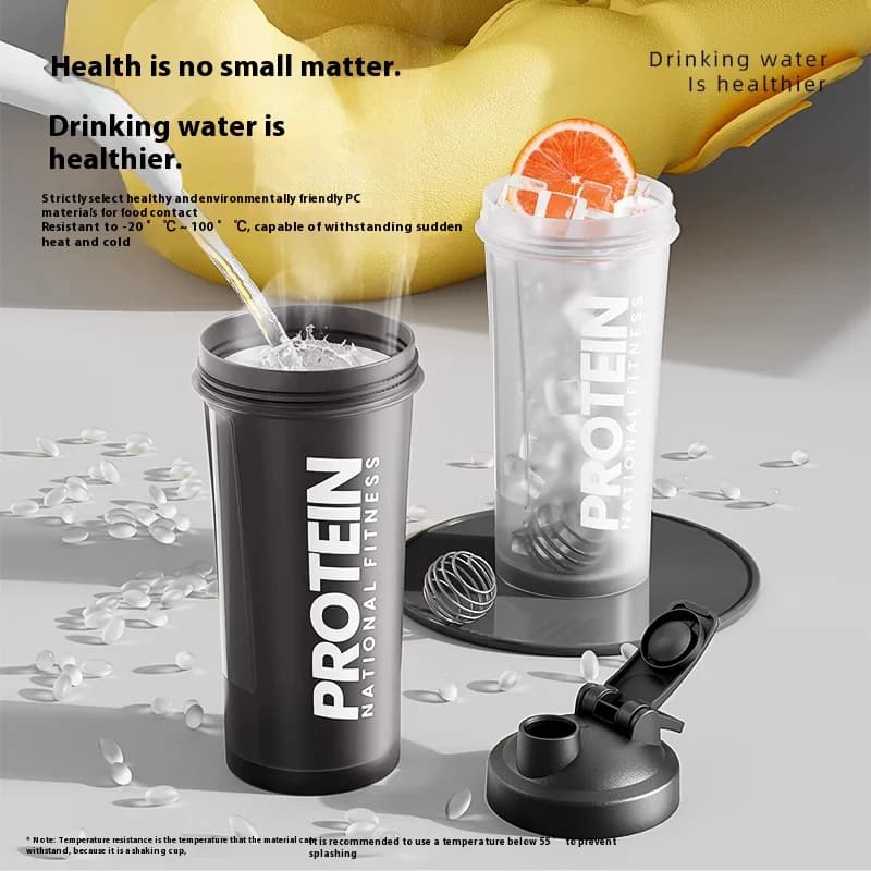 Gianxi Shaking Cup Fitness Sports Water Cup Protein Powder Shaking Cup Milk Shake Brewing Mixing Cup Male Female Cup - 4