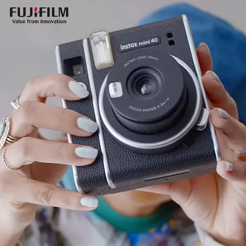كاميرا Fujifilm Instax Mini 40، مجموعة صور فورية أصلية، أفلام كاميرا، مجموعة هدايا عيد ميلاد - 5