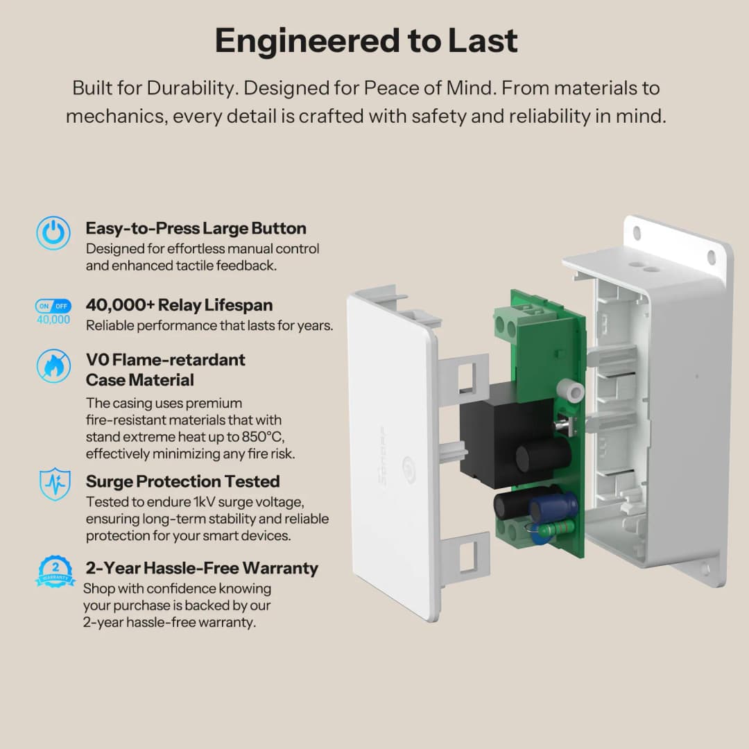 SONOFF BASIC-1GS Gen5 Matter Wi-Fi Smart Switch DIY Module Smart Home Automation Solution Compatible With Apple Home Google Home - 6