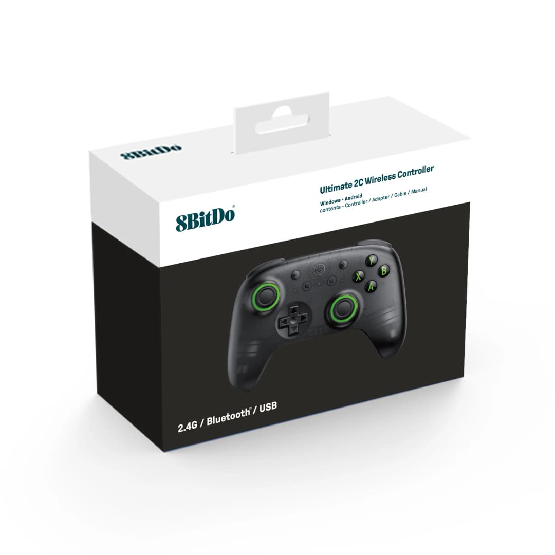 8BitDo - وحدة تحكم ألعاب لاسلكية Ultimate 2C للحاسوب، ويندوز 10، 11، ستيم ديك، راسبيري باي، أندرويد - 6