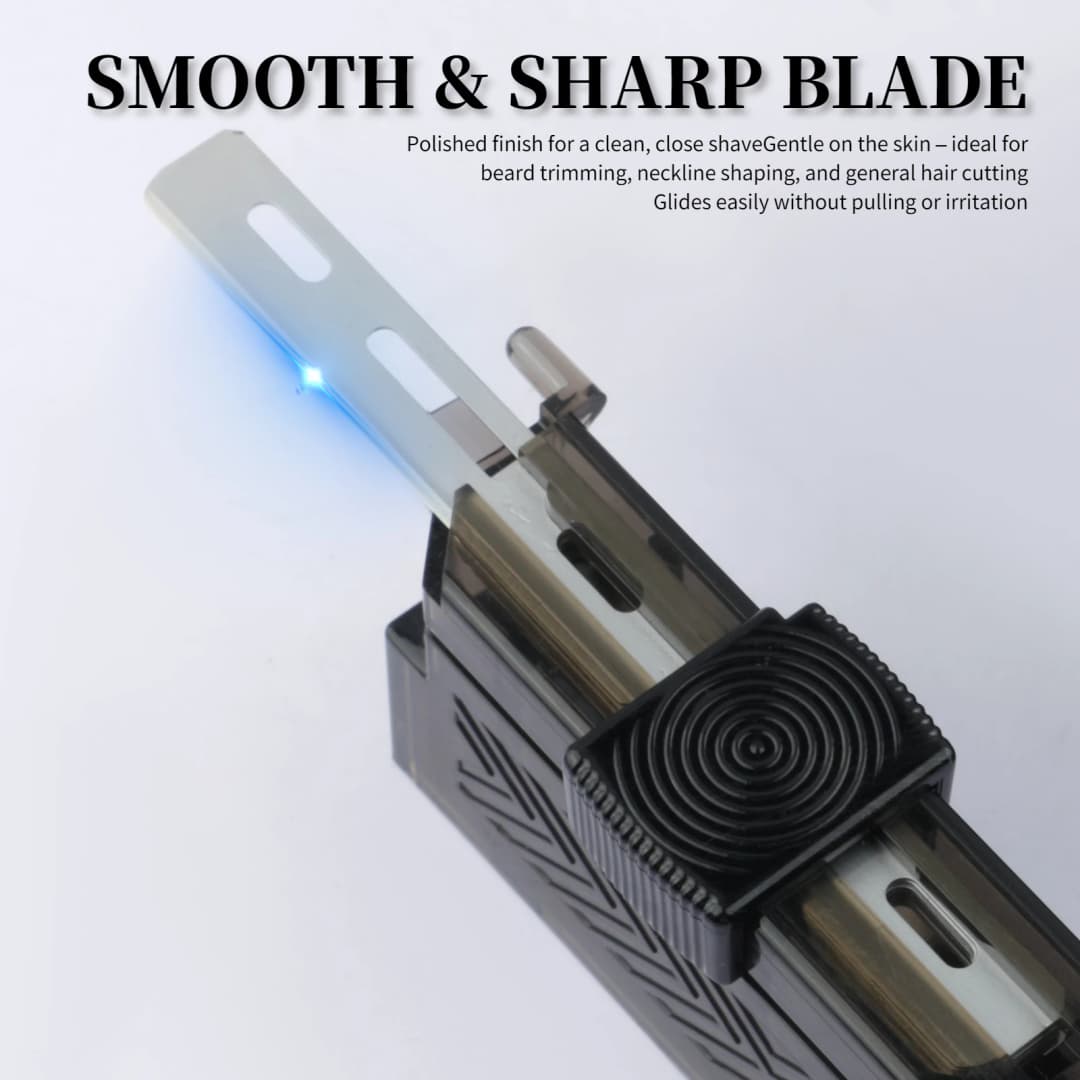 15pcs/Box Men Shaving Razor Blades Professional Barber Stainless Steel Replacement Single Side Shaver Mesh Safety Razor Knives - 6