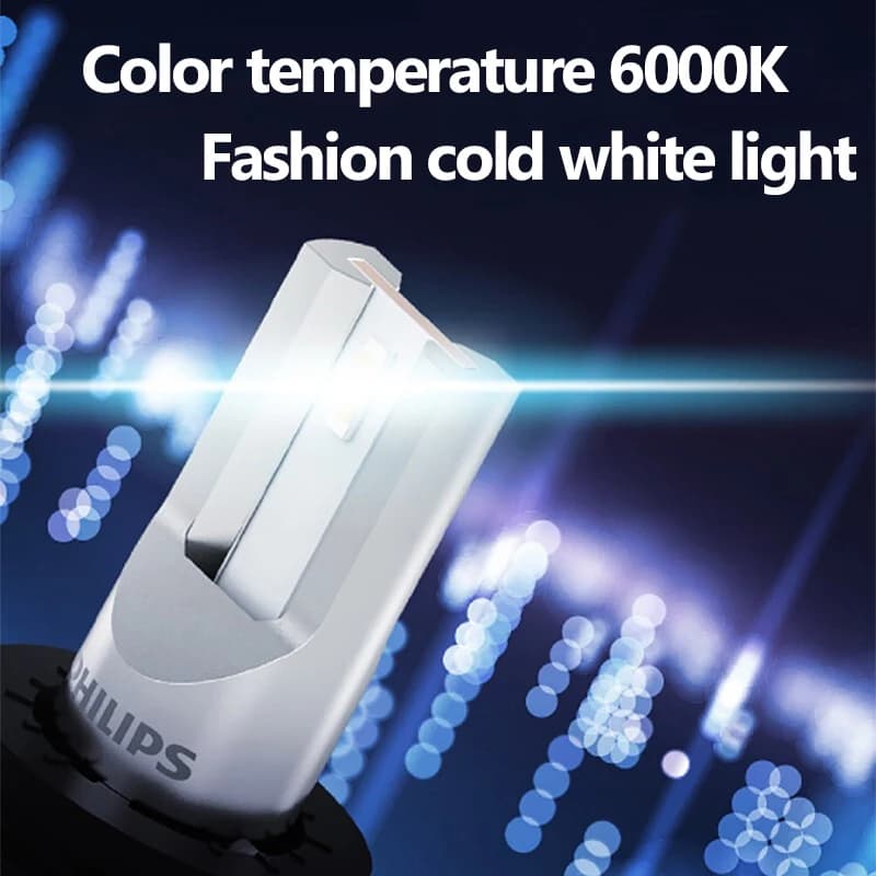 Philips H4 H7 H11 LED Ultinon Pro3101 H1 H3 HB3 HB4 HIR2 9005 9006 9012 Lumileds LED Car Headlight 6000K Bright White Bulbs, 2x - 3