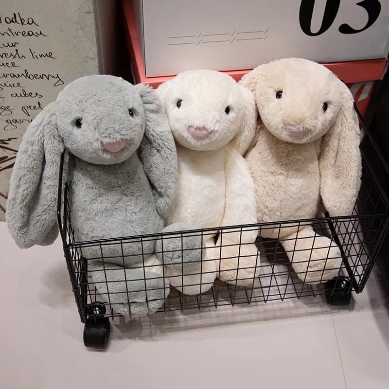 Cute Lop Rabbit Plush Toy Soft Stuffed Long Ears Bunny Doll Funny Baby's Sleeping Companion Delicate Home Decoration Kids Gifts - 3