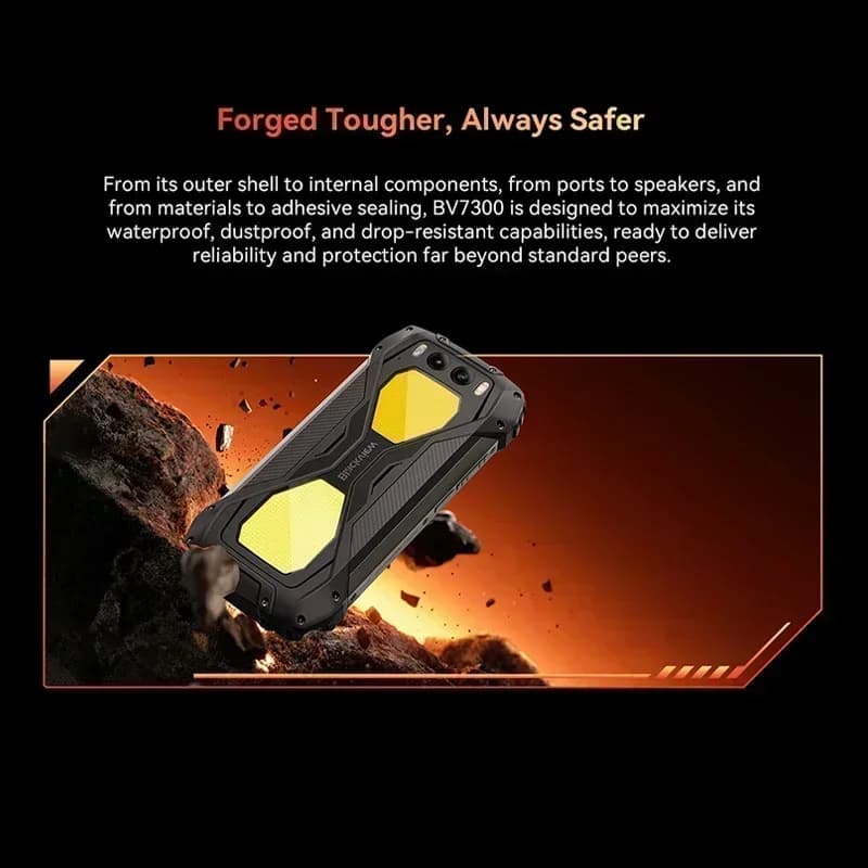 Blackview BV7300 Rugged Smartphone 6.67'' HD+ IPS 90Hz Display Dual Camping Light  15000mAh 45W Fast Charge NFC Android 14 - 4