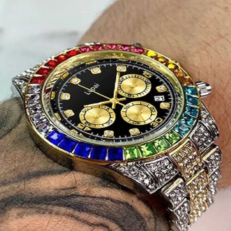 ساعة فاخرة للرجال والنساء، علامة تجارية، ساعة موضة بحزام من الفولاذ المقاوم للصدأ، هدية للرجال