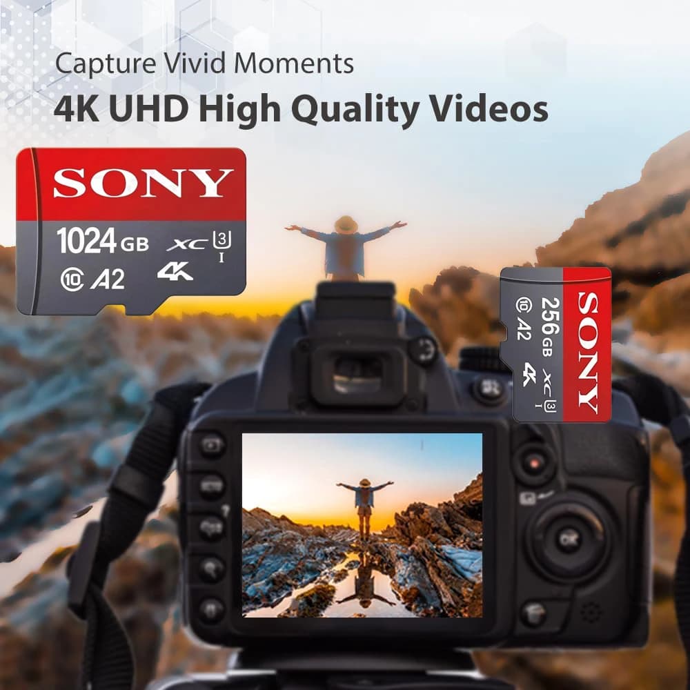 بطاقة ذاكرة SONY Ultra Micro TF SD، 1024/512/256/128 جيجا، سرعة عالية C10 U3 V30، للكاميرات والطائرات بدون طيار - 4