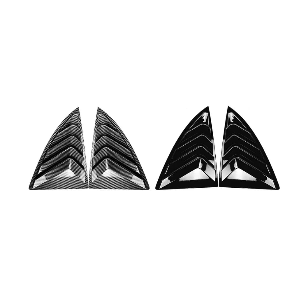 2PCS Side Window Louver Cover Sport Style For Tesla Model 3 Y Juniper Highland 2025-2020 2026 Rear Window Spoiler Shutter Cover - 6