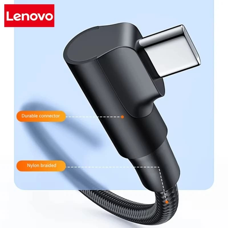 Lenovo Official 60W Super Fast Charging USB-C Cable Weaving Type-C Date Cable Fast Charger Accessories For iPhone Samusung - 2