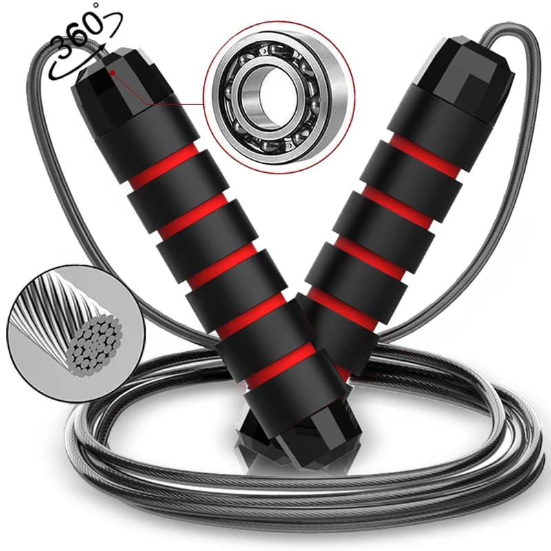 Jump Rope Steel Wire Skipping Exercise Adjustable Jumping Fitness Workout Training Home Sport Equipment Tangle-Free Student - 3