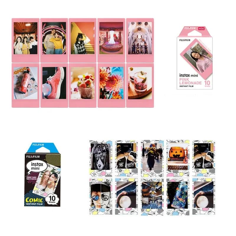 Fujifilm Instax Mini Flower Color Palette Fuji Instant Photo Paper For 11 12 50s 90 25 Share SP-1 Camera (Expiration date: 2027) - 2