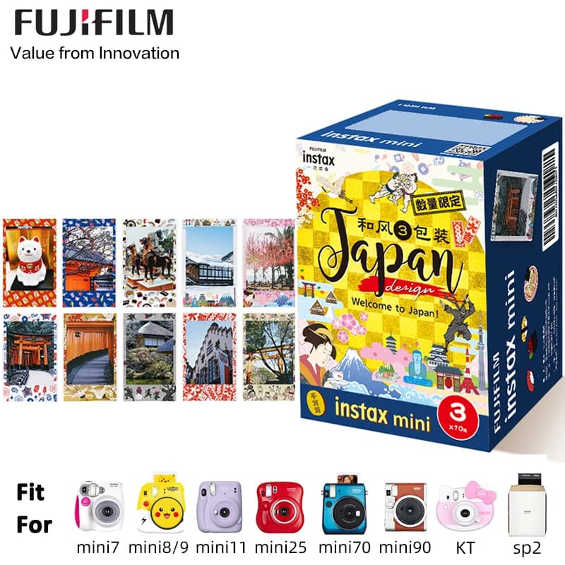 Fujifilm Instax Mini Japan Color Film For Fujifilm Instax Mini 12 40 90 Evo Camera 10-50 Sheets For Link Printer Photo Paper - 2