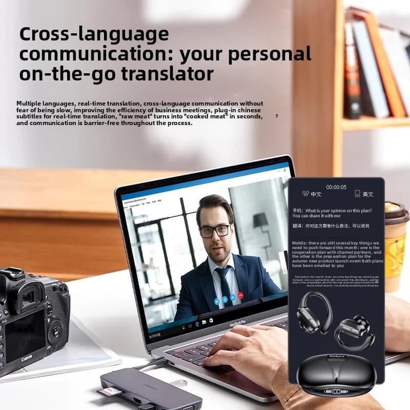 سماعات رأس رياضية بلوتوث لاسلكية أصلية Lenovo XT80 مع ميكروفون، شاشة عرض طاقة LED، تقنية ENC، سماعات ألعاب ستيريو Hifi - 3