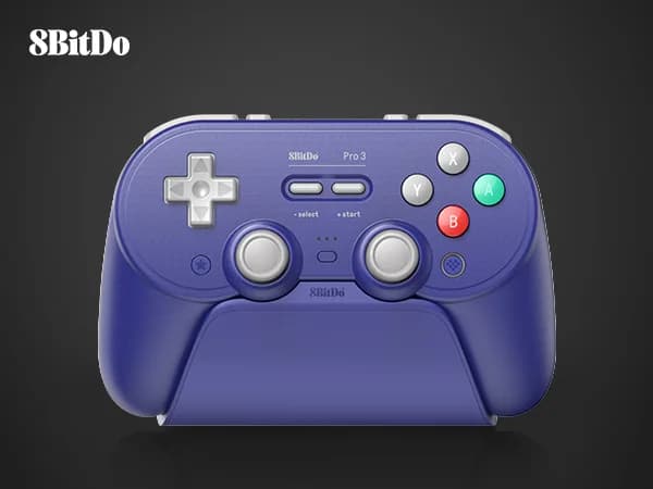 8BitDo Pro 3 Bluetooth Controller for Nintendo Switch 1/2, Windows, Apple, SteamOS, Android with TMR Joysticks, Charging Dock - 2