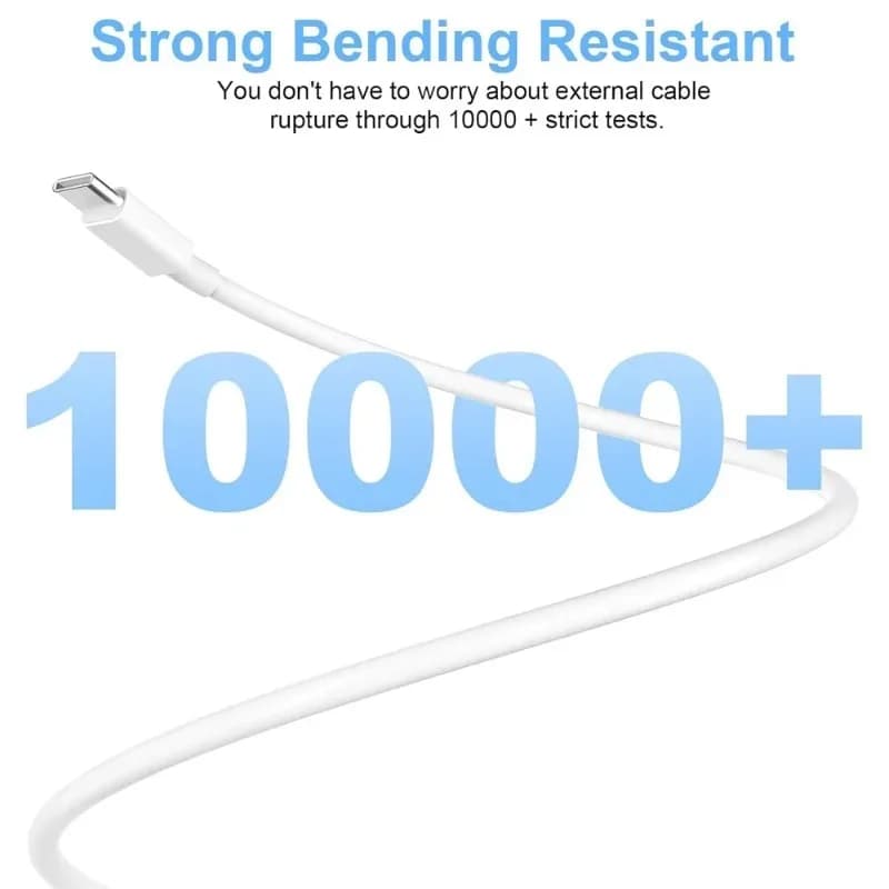 3 قطع كابل من النوع C إلى النوع C بقوة 100 واط شحن فائق السرعة شاحن هاتف سلك بيانات لـ Samsung Xiaomi Huawei USB C كابل شاحن سريع - 3