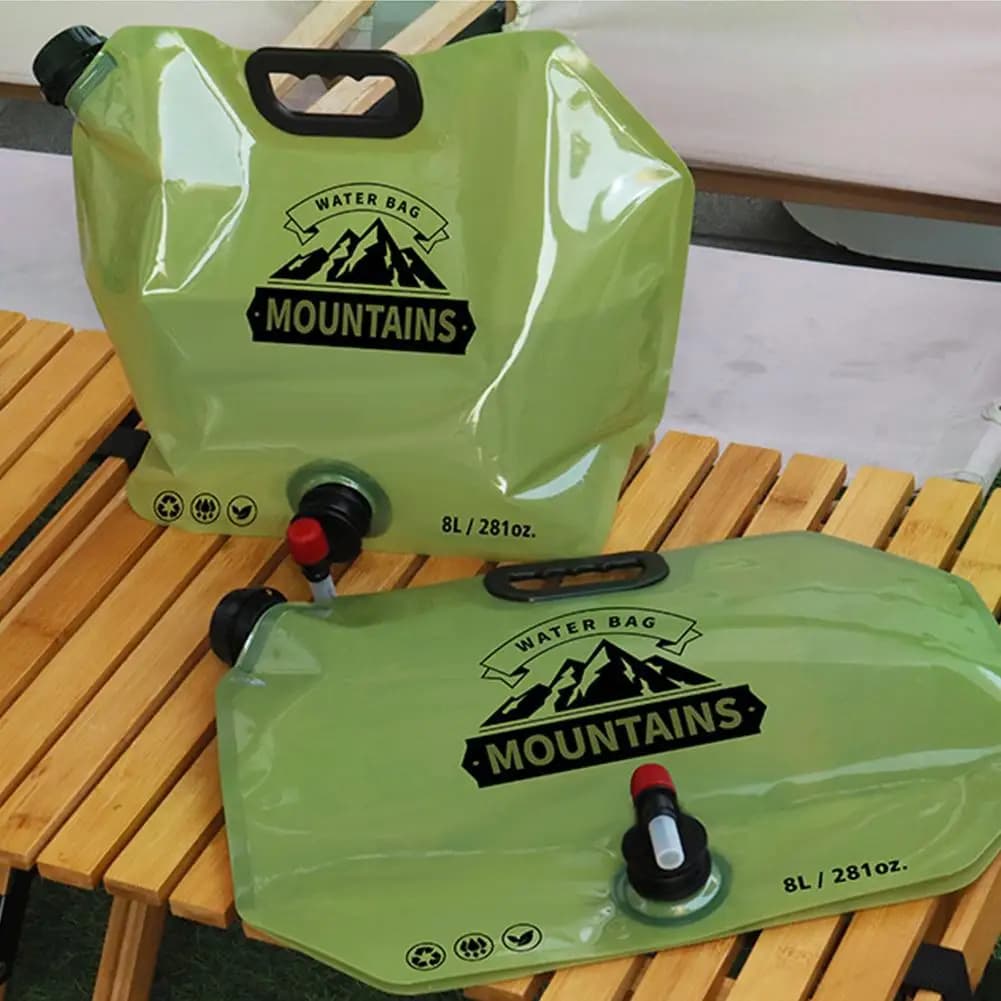 5L/10L Collapsible Water Container Water Storage Jug Bag for Outdoor Camping Hiking Emergency Survival - 4