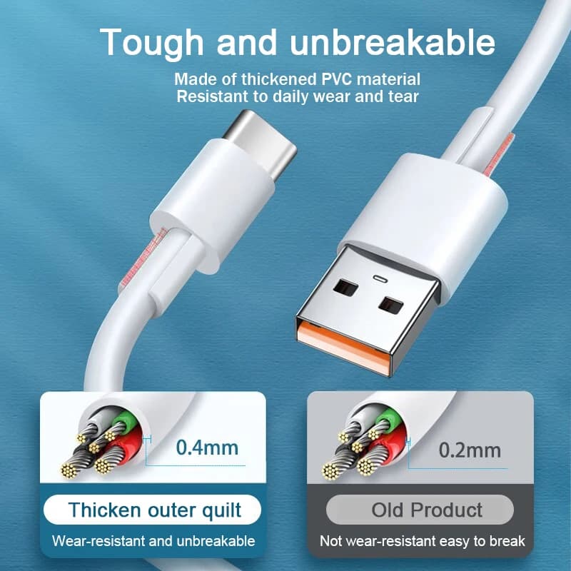 كابل USB إلى Type C فائق الطول لهواتف شاومي ريدمي هواوي كابل شحن معدات كاميرا VR 2M 3M 5M 8M 10M 12M 14M - 5
