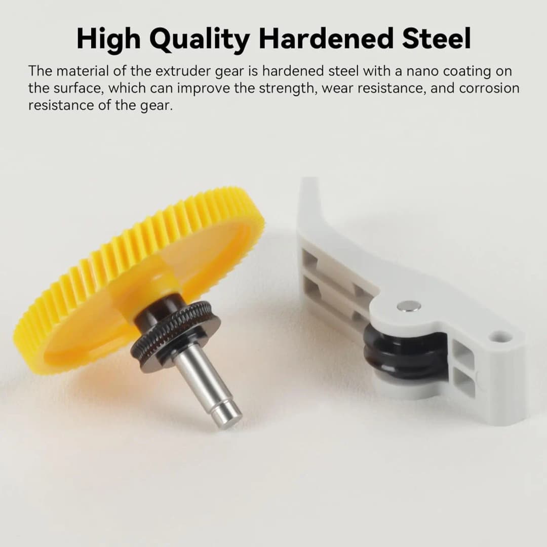 Bambu lab A1/A1 Mini Hardened Steel Extruder Gear Assembly Drive Gear Replacement Part Suitable for PLA, TPU, PETG, ABS Filament - 5
