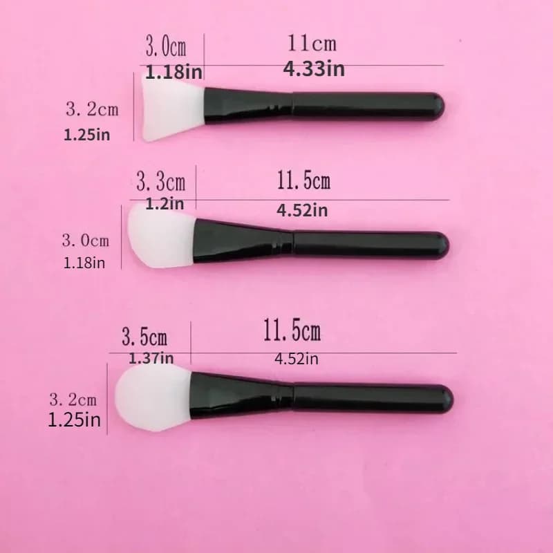 1pc Silicone Mask Brush, Makeup Beauty Brush Handle Diy Soft Head Mask Stick Adjustment Stick Soft Facial Mask Face Care Tool - 3