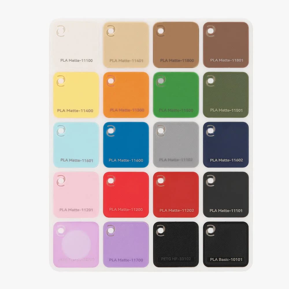 Bambu Lab 3D Printing Consumables Color Card 24 * 24mm 80pcs To Choose The Desired Type And Color - 4