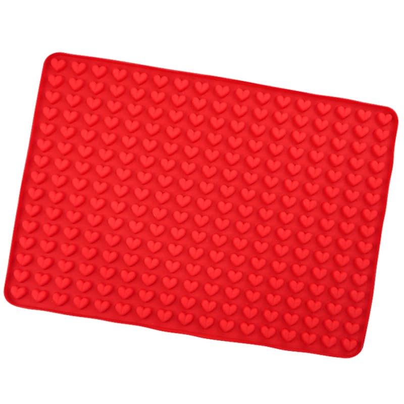 قالب سيليكون صغير على شكل قلب 255 تجويف صينية مكعبات ثلج DIY تزيين كعك حصيرة خبز ورقة طبخ للبسكويت - 3