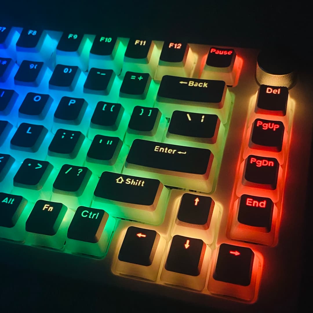 أغطية مفاتيح بودنج شفافة من مادة PBT مخصصة للوحات مفاتيح الألعاب ولوحات المفاتيح الميكانيكية المخصصة 68 75 80 95 108 - 4