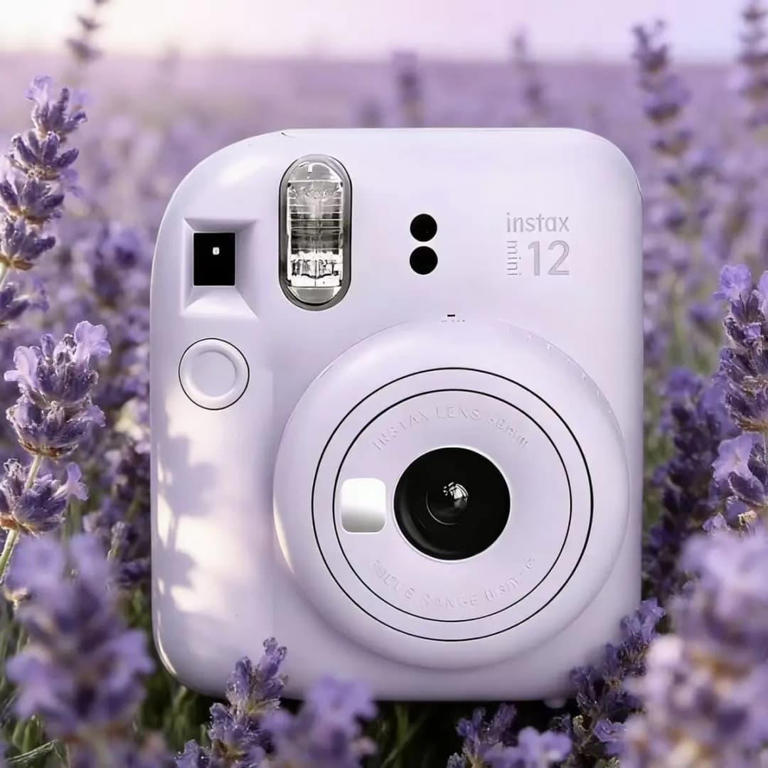مجموعة كاميرا فوجيفيلم Instax Mini 12 فورية، ألوان متنوعة: وردي/أزرق/نعناعي/أبيض/بنفسجي، مع 20/40 ورقة فيلم