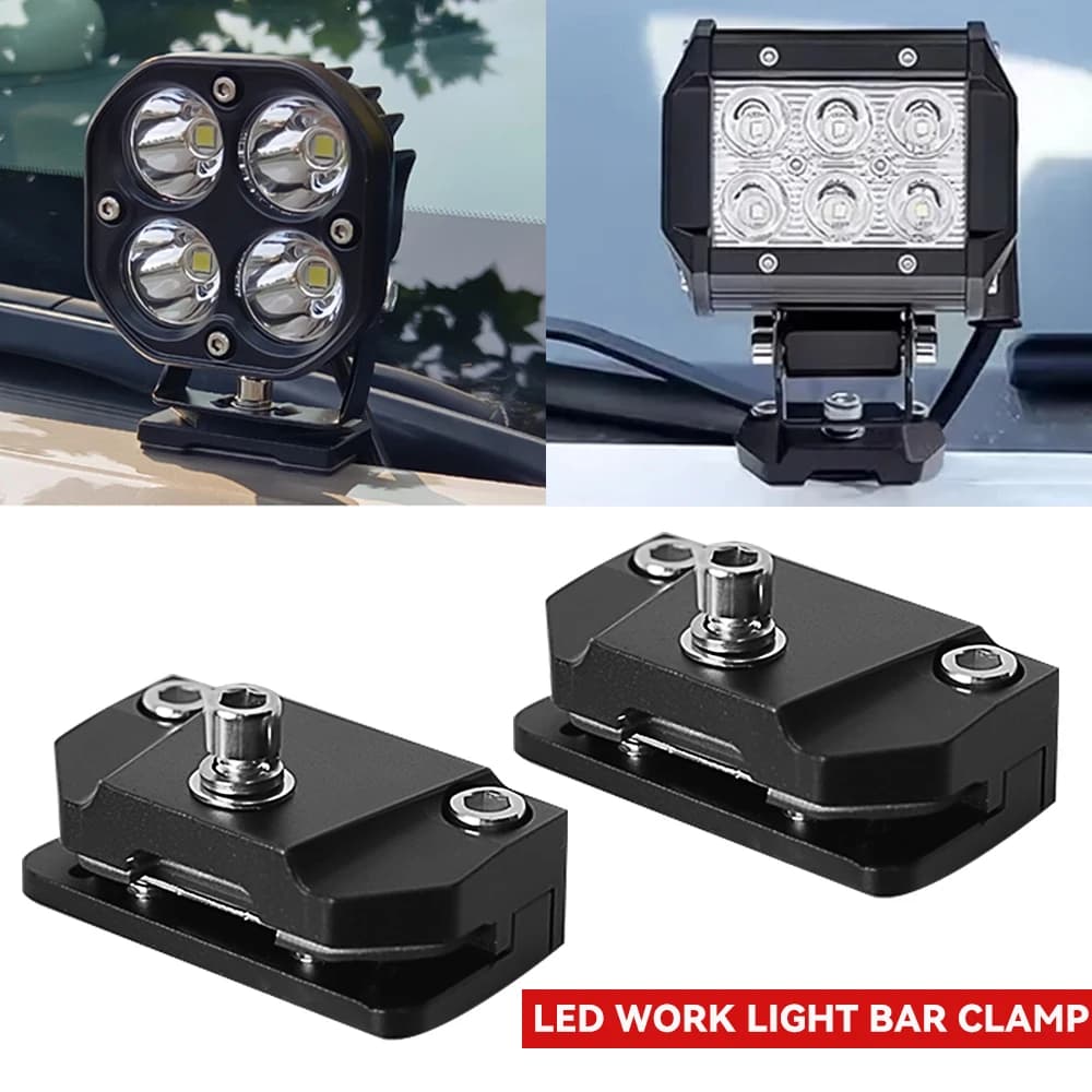 حامل مصابيح أمامية LED لإضاءة الفيضانات لسيارة الطرق الوعرة 4x4 إضاءة قارب أوتوماتيكية مشبك كشاف حامل شريط دعامة إضاءة عمل أوتوماتيكية