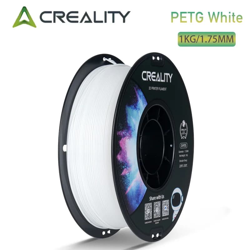 Creality PETG 1.75mm 1kg 3D Printer Filament - Low Warping, High Strength, 1kg Spool for Ender 3, CR-10 K2 Plus Combo  K1 MAX