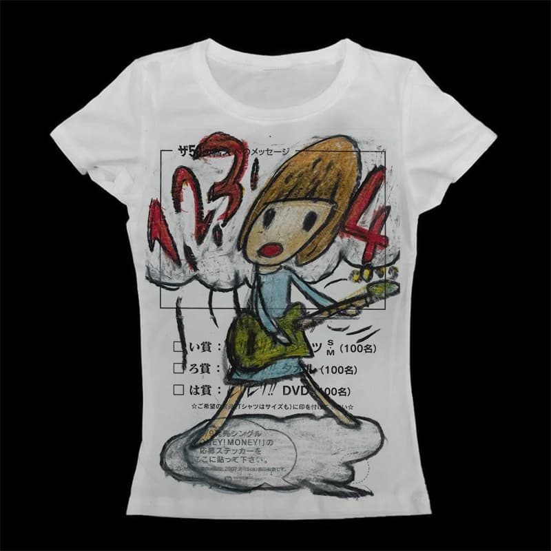 Y2K Korean Popular Clothes Emo Summer Baby Tee Streetwear Gothic Harajuku Graphic Aesthetic Print T-shirt Women Vintage Crop Top - 3