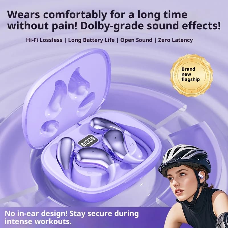 سماعات رأس Sony X32 بلوتوث لاسلكية أصلية: سماعات رياضية HiFi مع مايكروفون، تصميم Earhook - 4